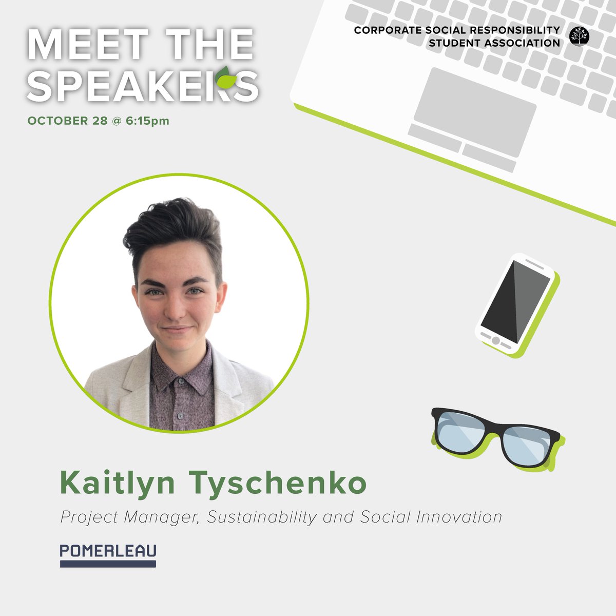 CSRSARYERSON's tweet image. ✨ We are excited to introduce Kaitlyn Tyschenko as a speaker in “Careers in CSR”  ✨