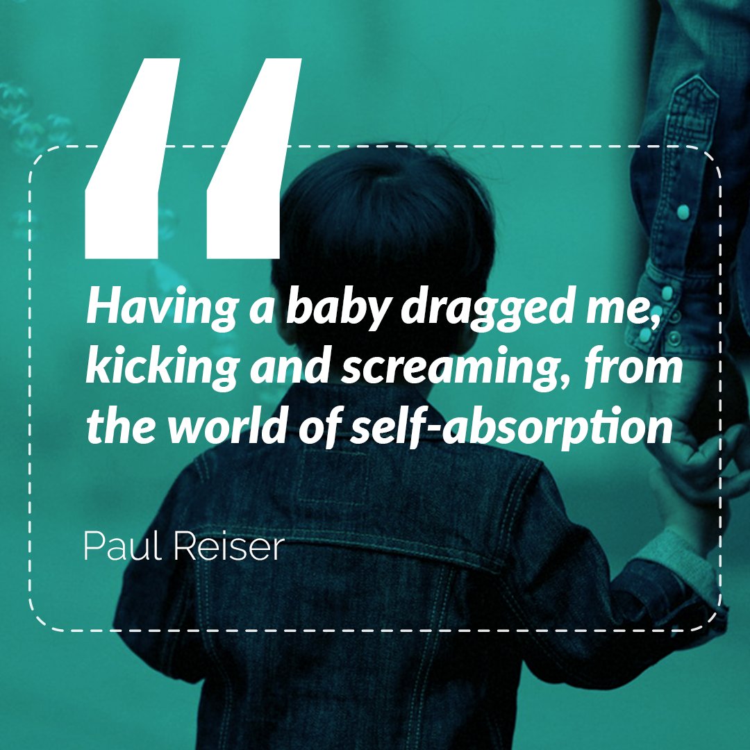 DiaperEco's tweet photo. Having a baby dragged me, kicking and screaming from the world of self-absorption. - Paul Reiser https://t.co/1TDp9n58Jl