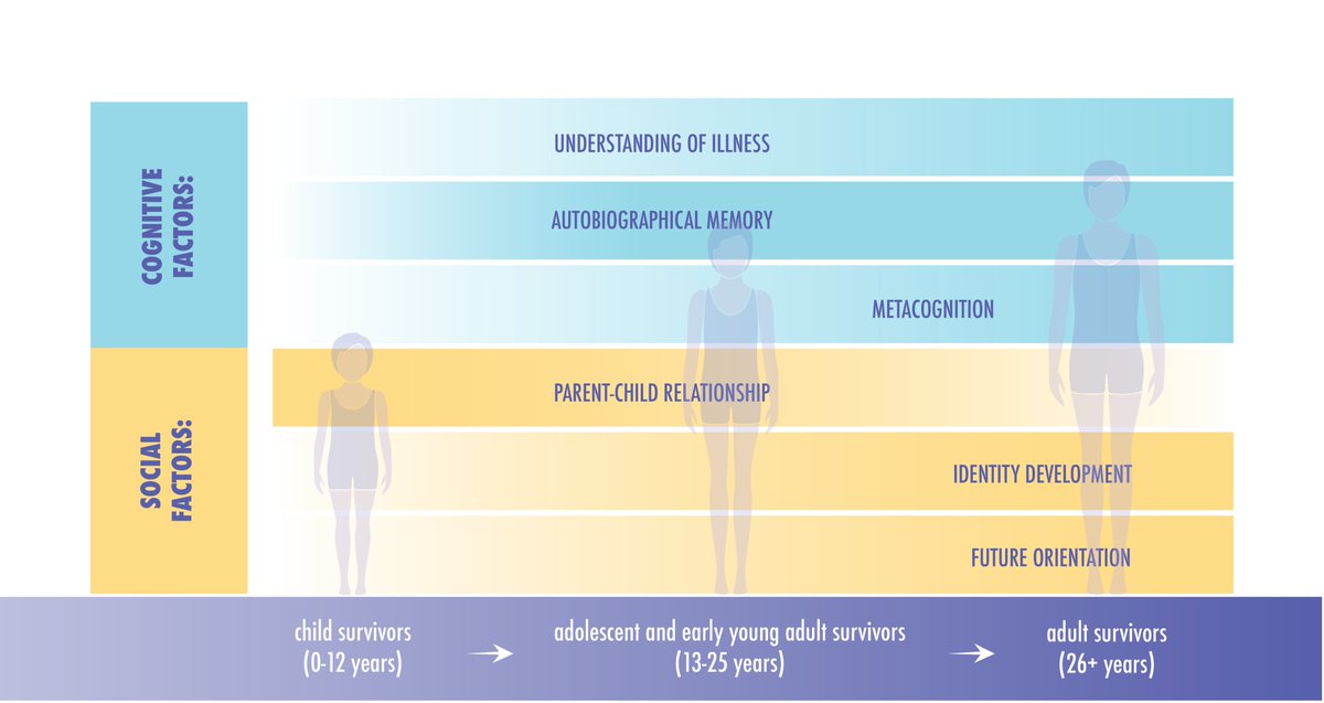 We draw on the developmental science literature & recent theoretical advancements in  #FCR to outline various  #cognitive and  #social factors likely influence FCR in  #childhoodcancer survivors. Many aspects of FCR theory have developmental components that must be considered.5/7