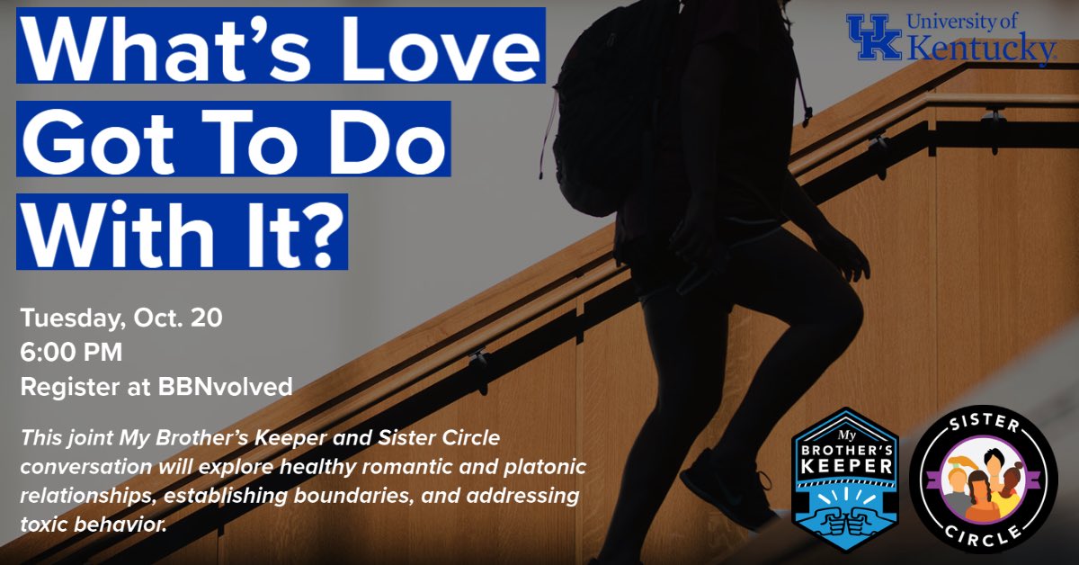 TOMORROW!! Join us for our joint conversation with both My Brother’s Keeper and Sister Circle and engage in conversation about what is healthy in a relationship or what can be toxic in a relationship. Don’t miss out, see you there!