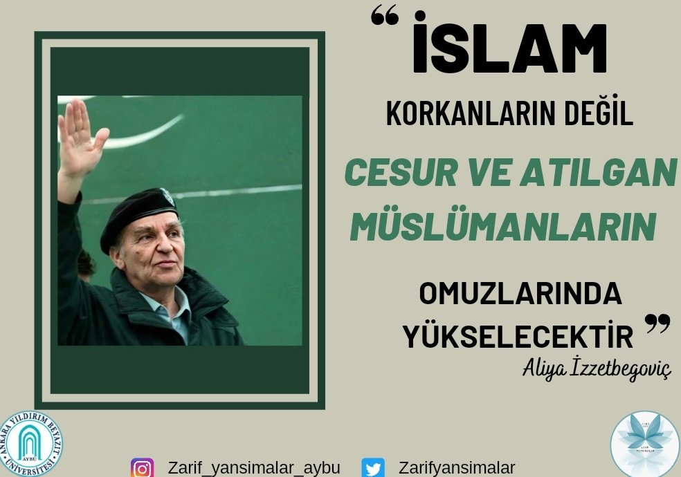 19 Ekim 2003 | #Aliyaİzzetbegovic 'i vefatının 17. sene-i devriyesinde saygı ve rahmetle anıyoruz