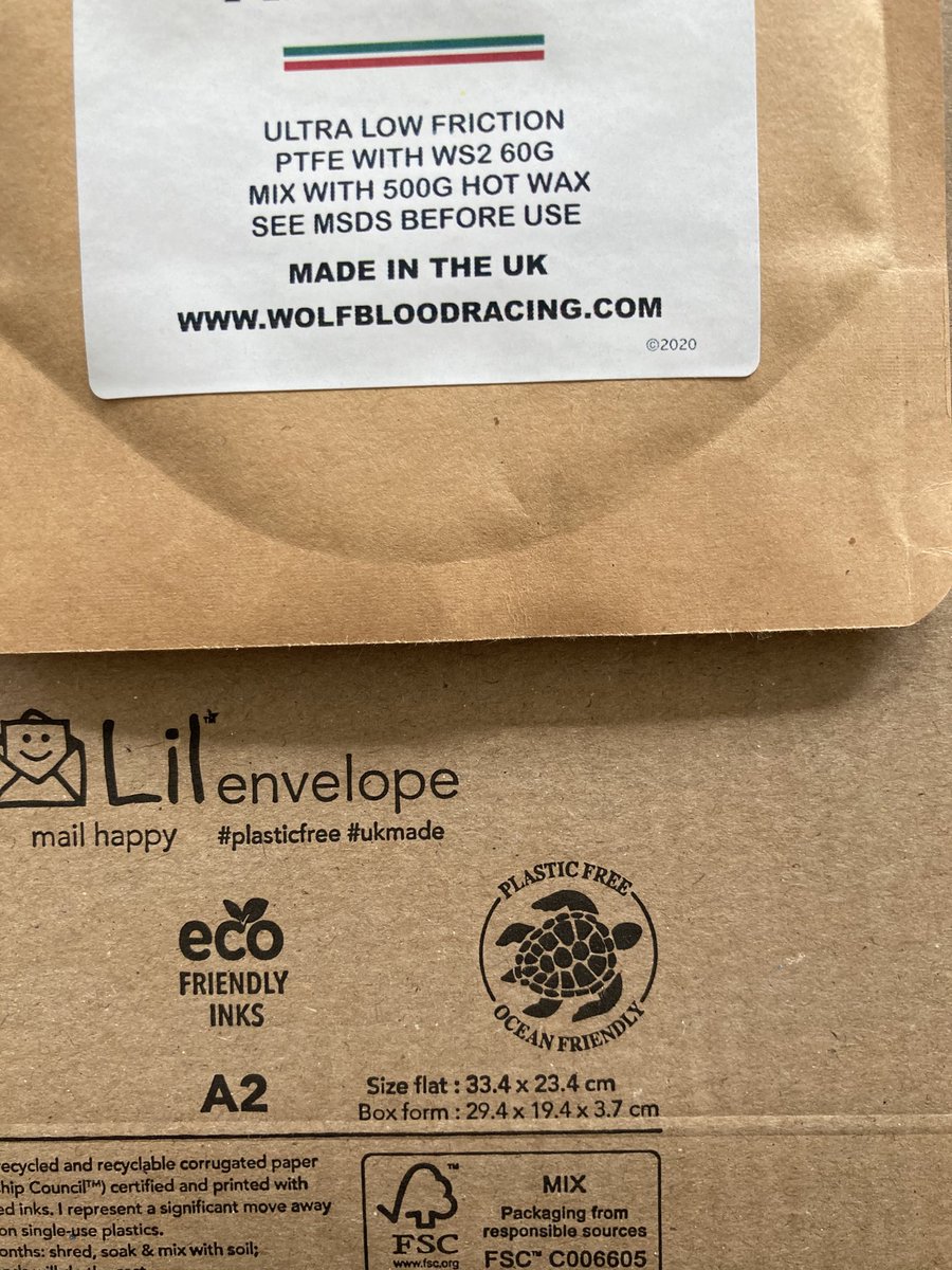 In our search for more eco friendly packaging we have got these plastic free protective envelopes in. So eco friendly they’ve go a turtle on them! Mmmm delicious crunchy turtle.... 🐺