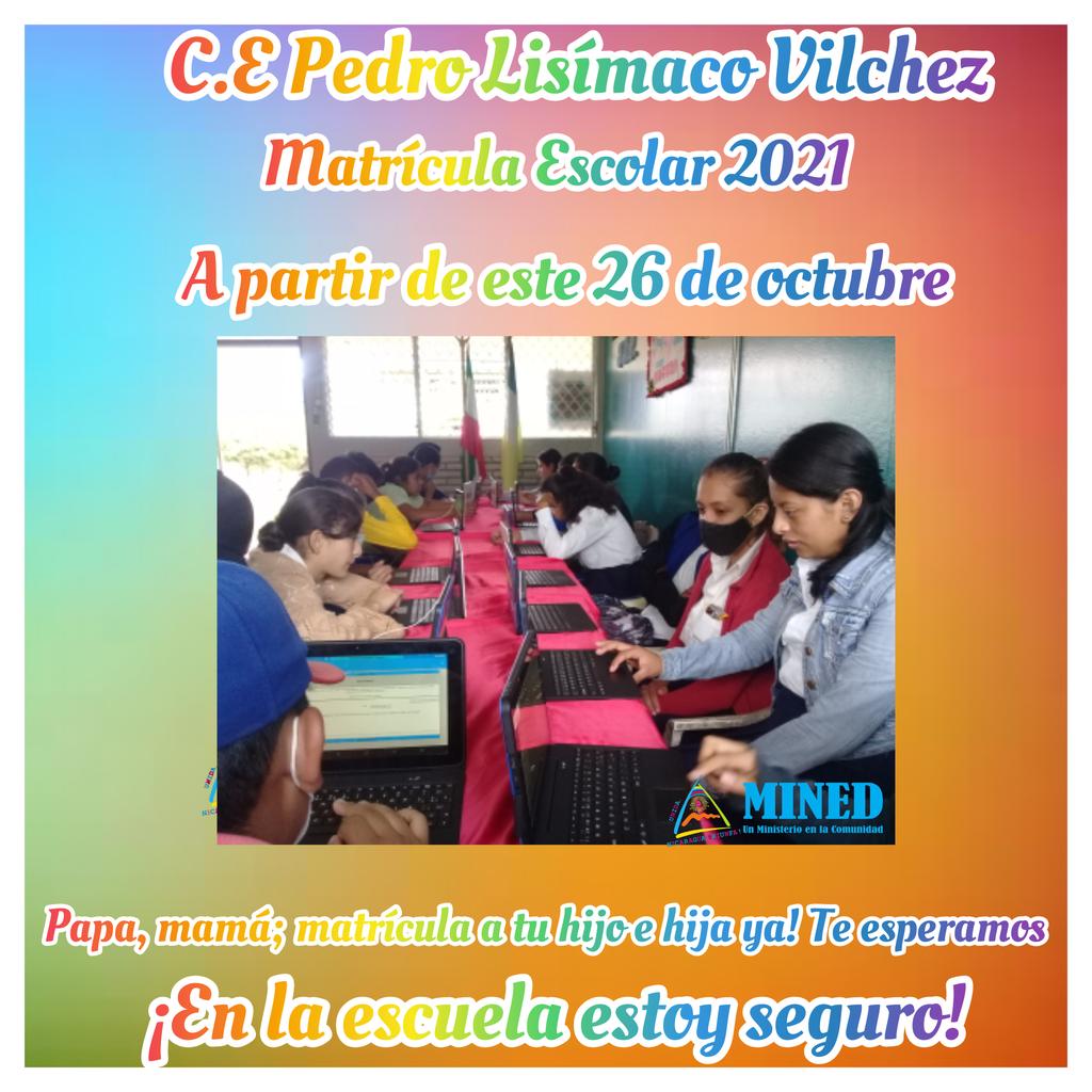 c_lisimaco's tweet photo. Lanzamiento oficial de matrícula para el año lectivo 2021.
#MatriculaEscolar2021 
#EnVictoriasEducativas 
@DJinotega 
@de_jinotega https://t.co/PpGfP3JxuN