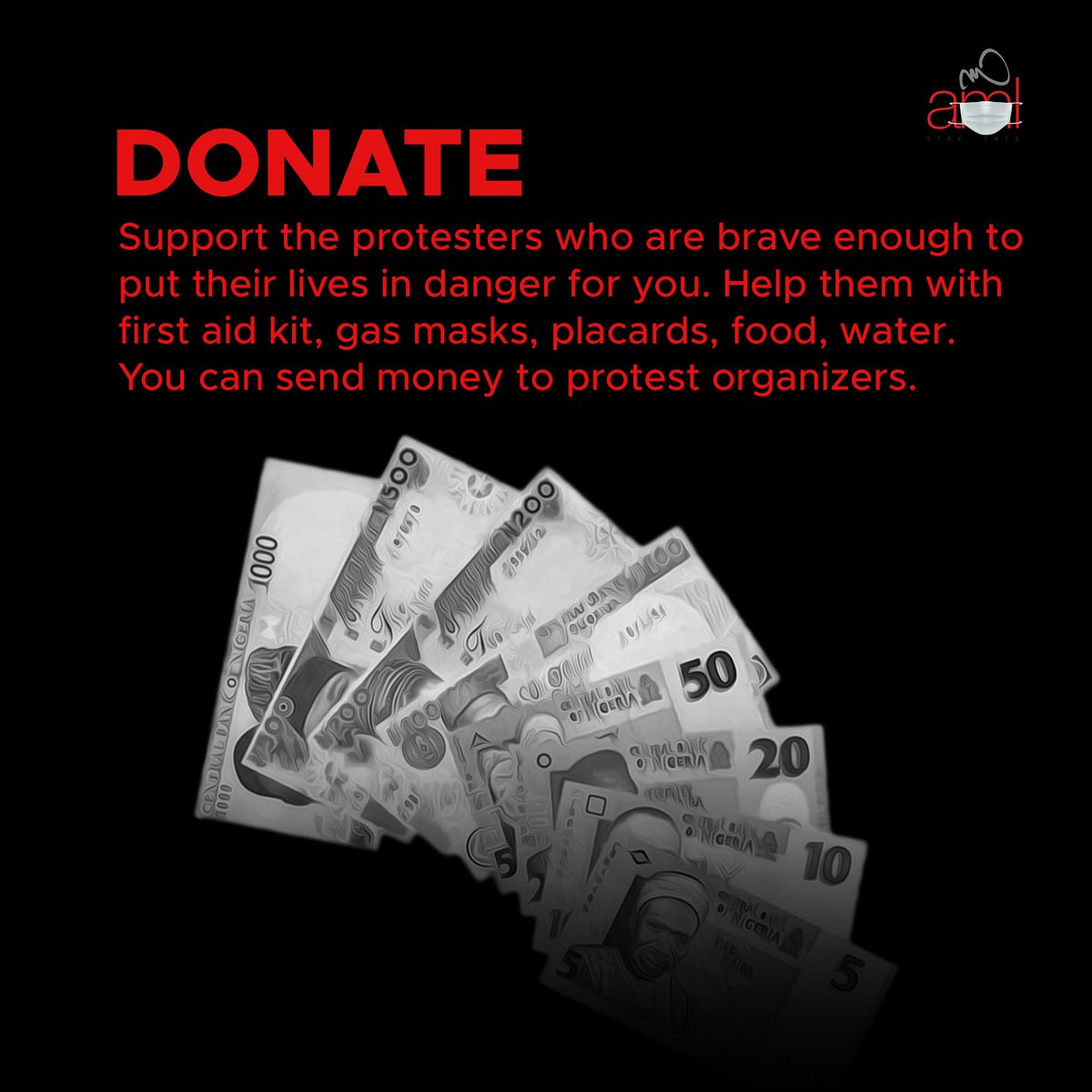 DonateSupport the protesters who are brave enough to put their lives in danger for you. Help them with first aid kit, gas masks, placards, food, water. You can send money to protest organizers.