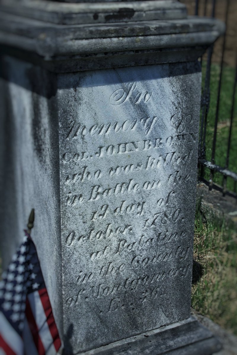 NYAmerRev's tweet photo. #otd 1780 John Brown killed at Battle of Stone Arabia attempting to stop Loyalist raiding and destruction of Mohawk Valley https://t.co/PRfS1HPKy8