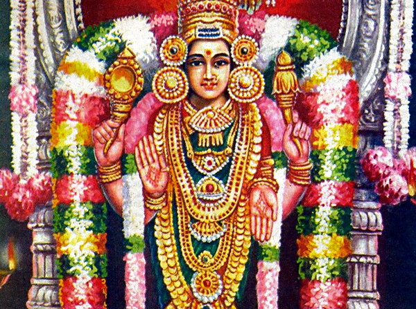 His songs described Devi Abhirami, the grace and divine beauty of the Tripurasundari!
