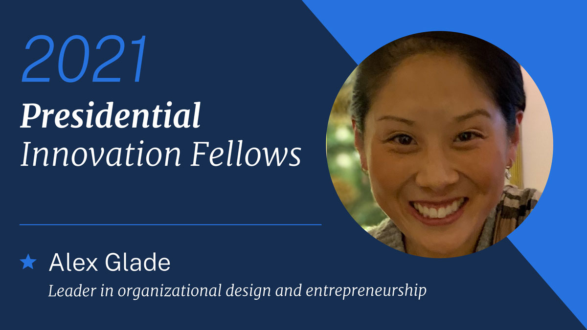 Alex Glade brings expertise in organizational design & entrepreneurshipShe’ll be joining  @NGA_GEOINT to work on cultural strategy & transformation We’re thrilled she’s joining the  #CivicTech movement!  #PIF2021  https://www.gsa.gov/blog/2020/10/19/passion-and-purpose-meet-the-2021-presidential-innovation-fellows