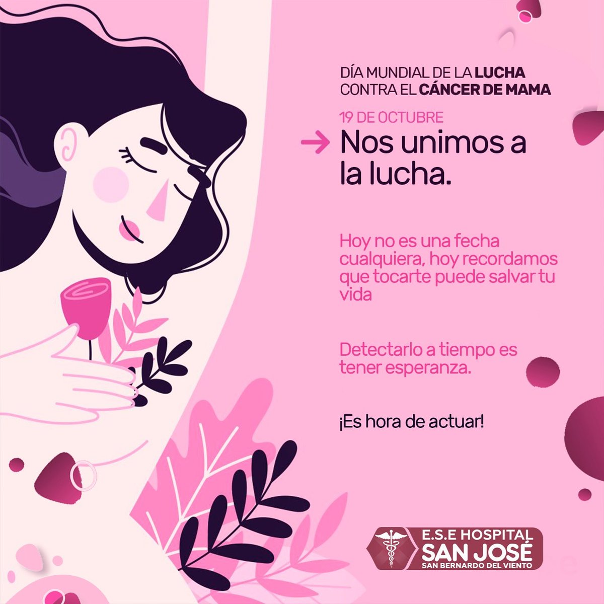 esesanjosesnbdo's tweet photo. 💜 Hoy rendimos un homenaje las mujeres en el mundo que padecen y luchan por salir adelante en la batalla contra el #CáncerDeMama. 

💜 Autoevaluarte con el tacto es anticiparte a tu propio futuro. #ESESanJosé https://t.co/t78zzIx2de