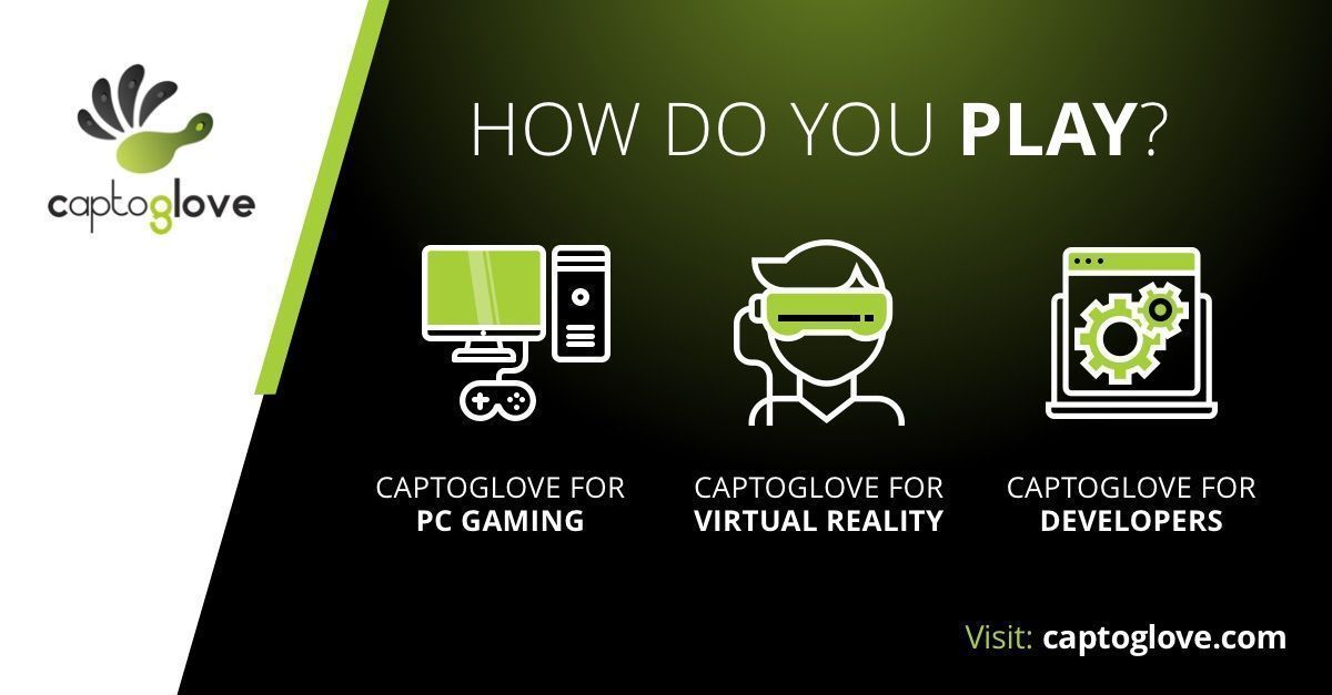 captoglove's tweet photo. As a hand machine interface, CaptoGlove delivers a unique and immersive experience on a wide variety of platforms and game genres, using natural hand movements as control gestures.

Visit us at: https://t.co/G4o5DpYJyW

#vrgaming #wearable #vr #virtualreality #gaming https://t.co/ImKTh4bTbT