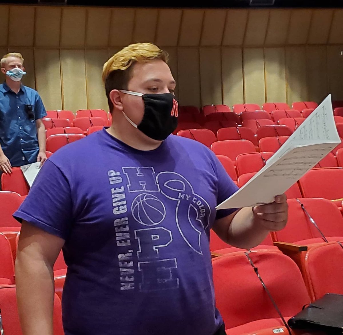 Meet Harley. He is an undecided first year and who can blame him when they are so many options!! But Harley did know that choir had to be in his schedule and man are we happy he's with us. We love Harley!!😊😊