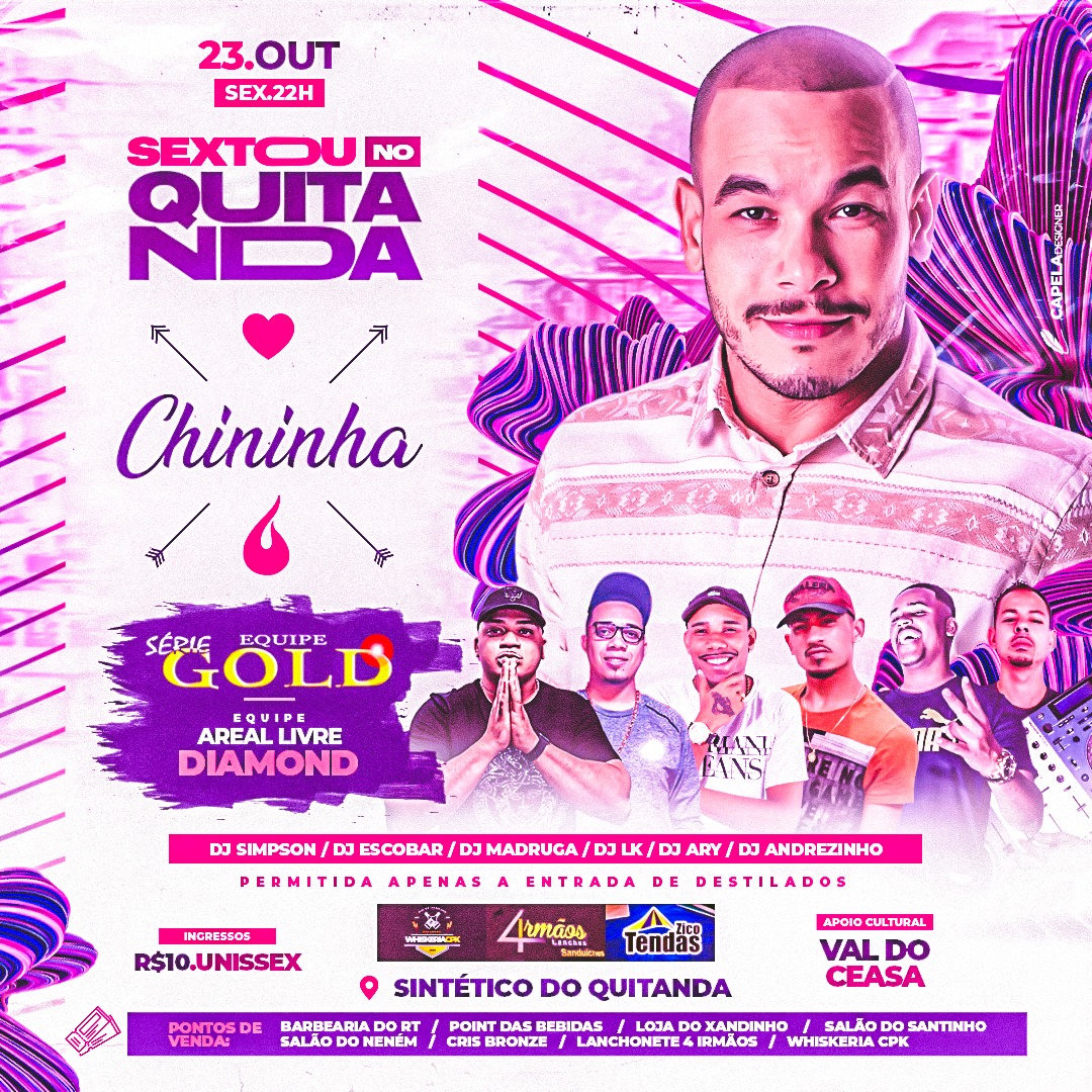 BaileDivisa's tweet photo. Sexta tem chininha no quitanda !!
@DJSimpsonOficia @CriminalidadeT @Hugo_vieira123 @betinhacapital @bailedapedreir3 https://t.co/UnwjIFDoC3