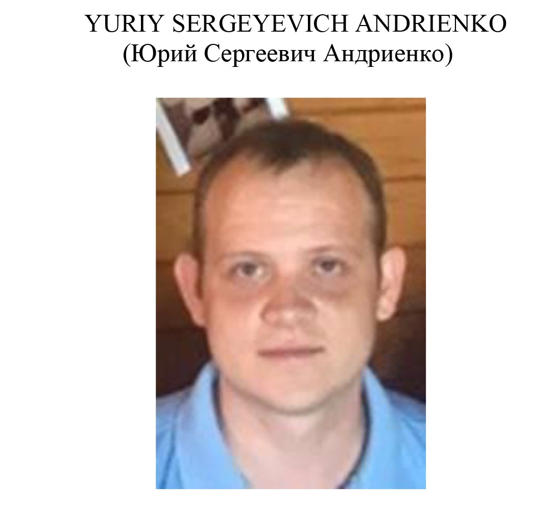 GRU suspects include: Yuriy Andrienko, Unit 74455 officer worked with Pavel Frolov, Sergey Detistov and Petr Pliskin to develop the  #NotPetya malware variant aimed at Ukraine, France, US civilian targets, 2018 Olympic targets, OPCW and others.