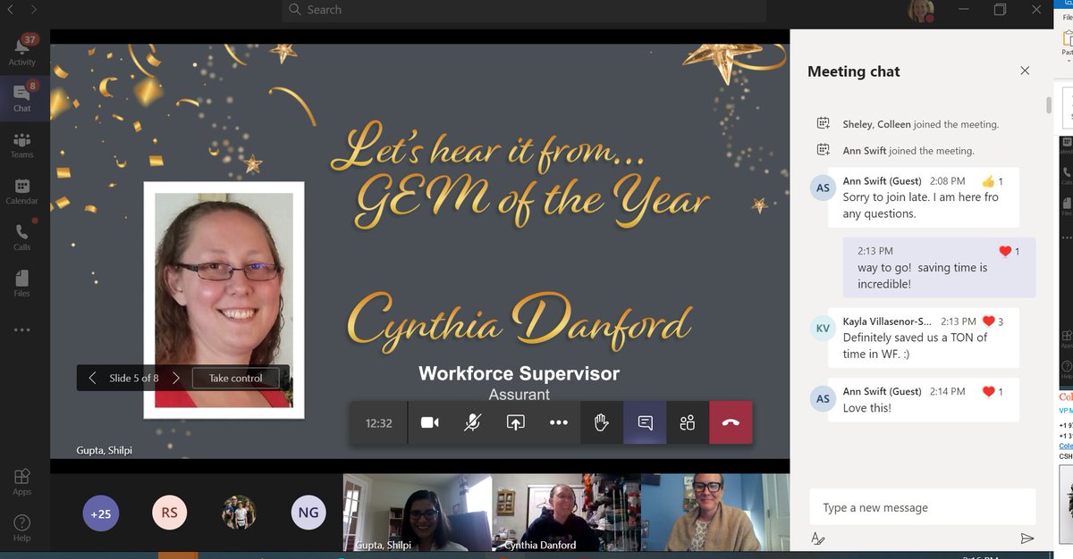 csheley's tweet photo. Best mtg of the week! Celebrating #ASUGA #GEM of the YEAR! Cynthia Danford - Congrats!!! Advice from Cynthia "you have to LISTEN for ideas and pain points with Agents and Supervisors" Thanks for sharing! @AspectSoftware https://t.co/rPINM09ucM