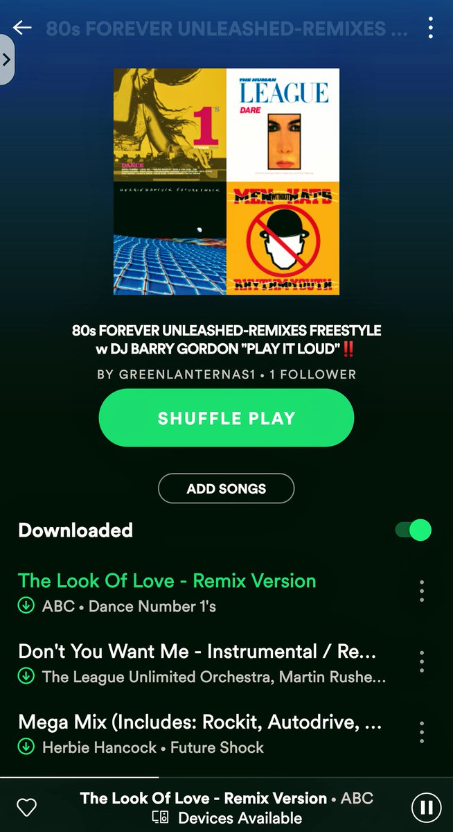 EVERYONE who was there in the #80s like me & other #GenX -ers , or just digs #80smusic & #remixes ,should go 2 #Spotify right now&check out my list "80s FOREVER UNLEASHED" & hang on, a perpetual, ongoing labour of love I've been planning 4 years, @ABCFRY @humanleagueHQ @halloates https://t.co/GuTH0hONzZ