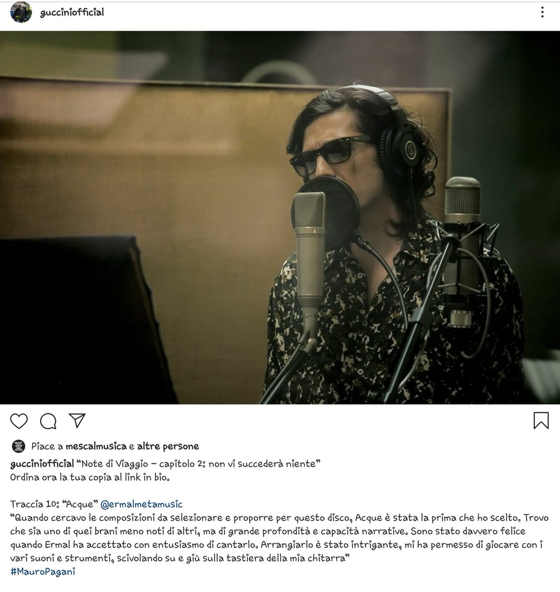 mgiovi_MaiSolo's tweet photo. Parole di stima per Ermal❤️ Non ringrazierò mai abbastanza il Maestro per avergli  fatto interpretare questo brano, già bello di suo, ma che Ermal ha saputo rendere ancora più speciale ❤️
#ErmalMeta #Guccini  #Acque #NoteDiViaggio https://t.co/lJnkJ1D4gz
