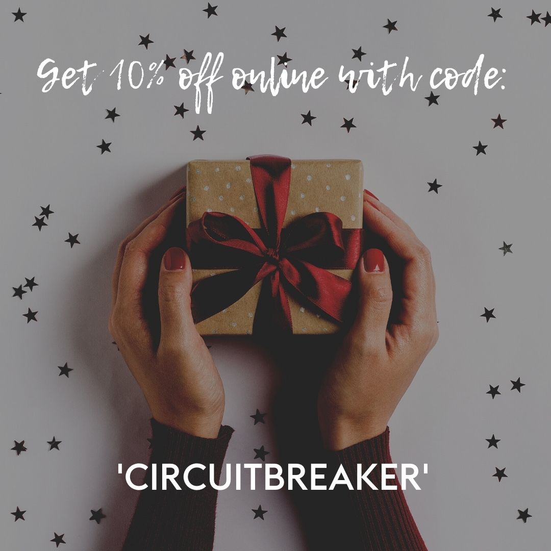 It’s official...!! 🎁 

🎄 ...Our Christmas SHOP has launched!! 
Get a head start on your online shopping with our 10% discount code! Simply enter ‘CIRCUITBREAKER’ online at checkout. 💫 buff.ly/2UzrWNJ 

#shoplocal #supportlocal
