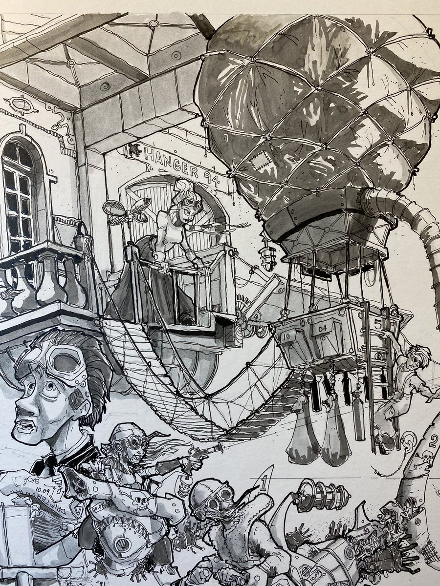 Doodlebags's tweet photo. More development on the #inktober #steampunk piece for the #flightoftheterrapin 10.19.2020
.
.
.
.
.
#art #sketch #drawing #illustration #doodlebags #nashville #nashvilleart #digital #characterdesign #nashvilleartist #steam #steampunkshark #steampunkballoon #inktober2020 #ink https://t.co/jiHdNxaGql
