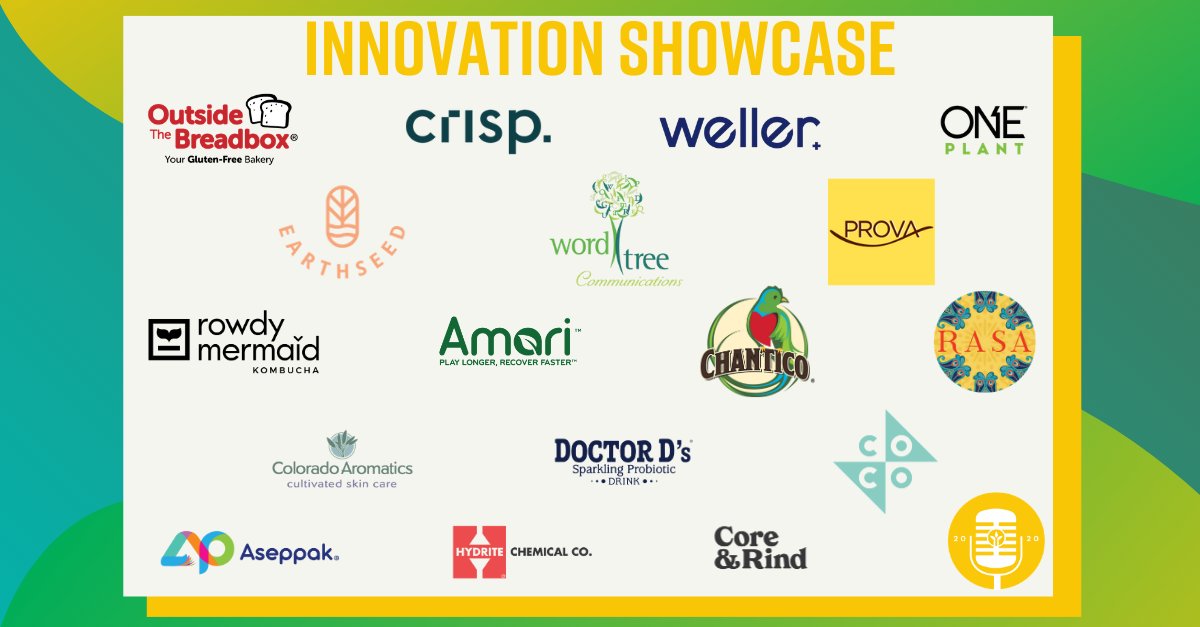 We can't wait to virtually venture through the online Innovation Showcase to meet the teams behind these pioneering companies. Congrats to the selected Innovation Showcase brands! Only 7 days left to secure your pass to our largest event of the year at pitchslam2020.naturallyboulder.org 🎟️