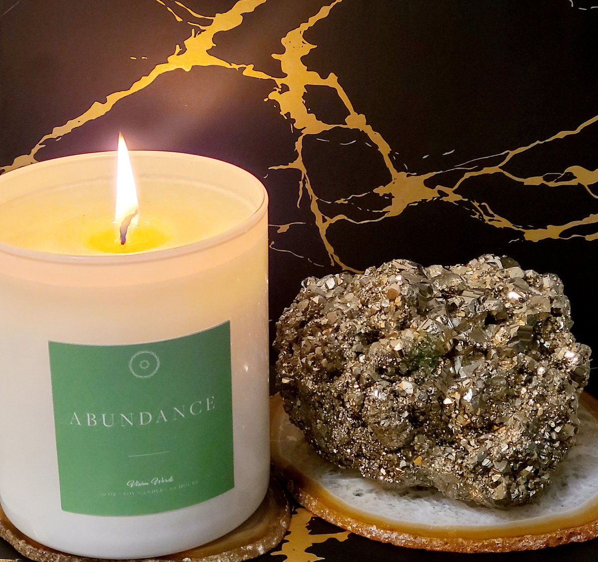 thevisionwords's tweet photo. We are just hours away from our Luxury Candle Launch! 🕯

⏰ Set Your Alarm for 8 AM EST tomorrow 10/20/20 

The Abundance candle smells like wealth, a luxury linen moneybag! 💰 This expansive fragrance is sure to elevate your space. 
https://t.co/AETLDJlTjw https://t.co/sJTXQD6RHu