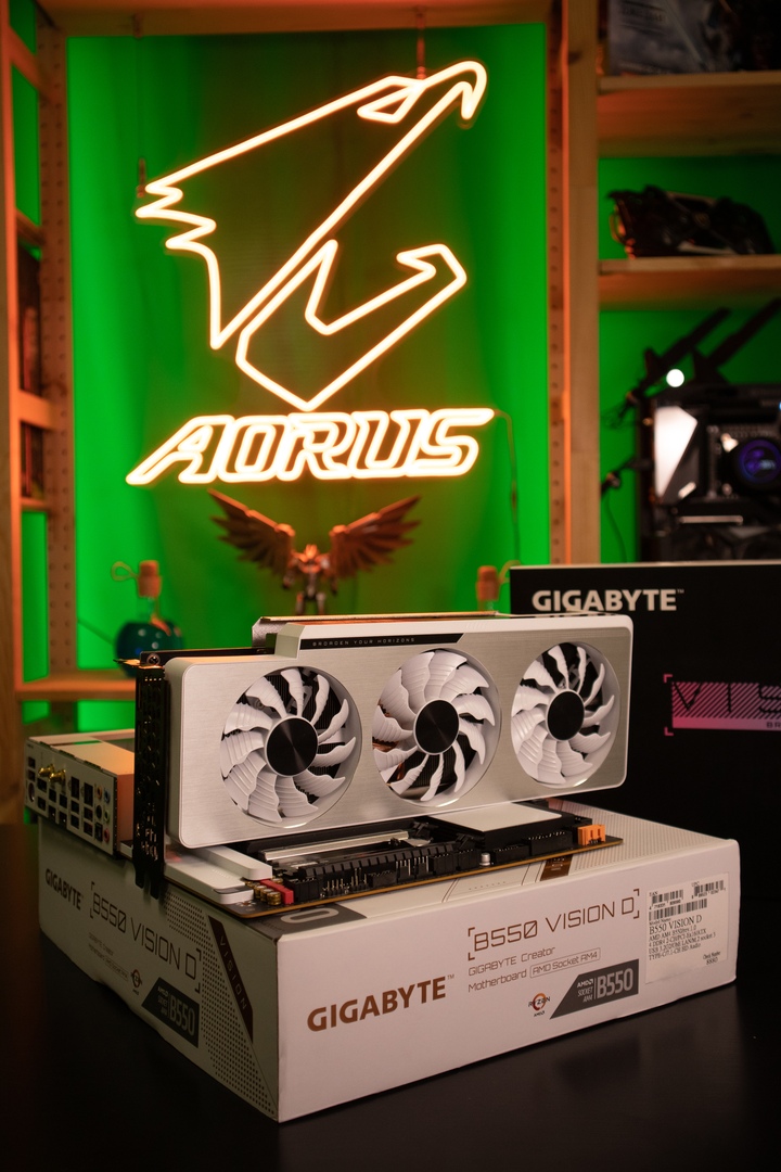 aorus_es's tweet photo. 🤍GIGABYTE B550 VISION D más GeForce RTX 3080 VISION OC🤍
Genial la una para la otra😌
#AORUS #GIGABYTE #RTX30 #B550 #VisionD #PCGAMER https://t.co/nc6O1GOIRX