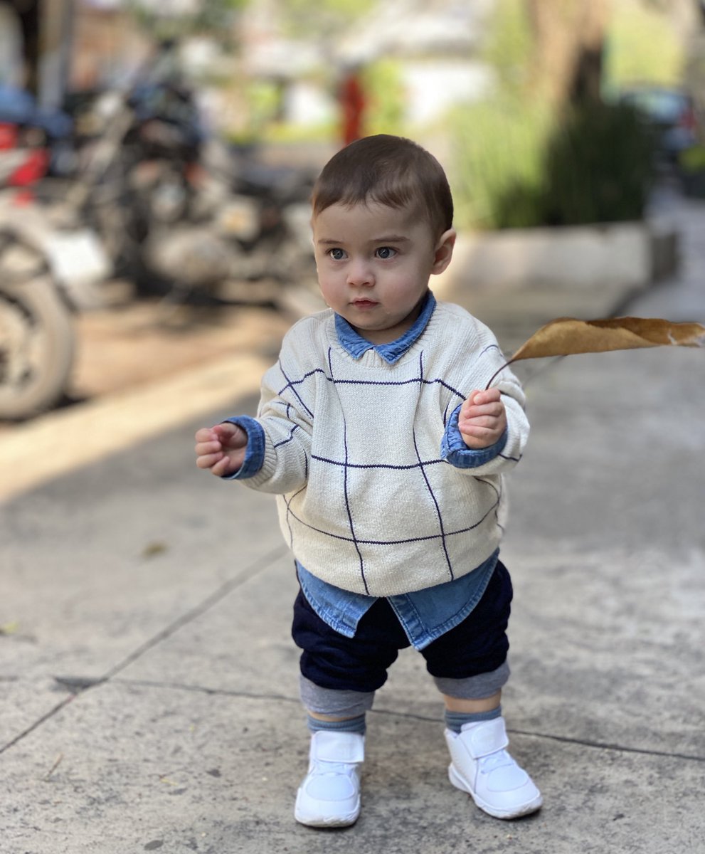 Este hombrecito acaba de dar su primer paseo al parque caminando solito. Yo tenía un bebito chiquito, ¿alguien sabe dónde está? Muero de amor. 💙