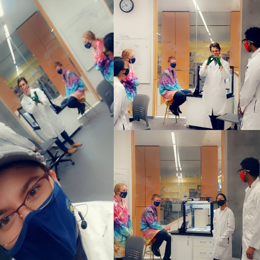 LethbridgeiGEM's tweet photo. A little late with the lab update but here we are working on our iGEM project. #iGEM2020 #ulethigem #uleth #FriGEM #igemhq #igemjamboree #igem https://t.co/PM35ORHbLW https://t.co/LlzRhg2zOO