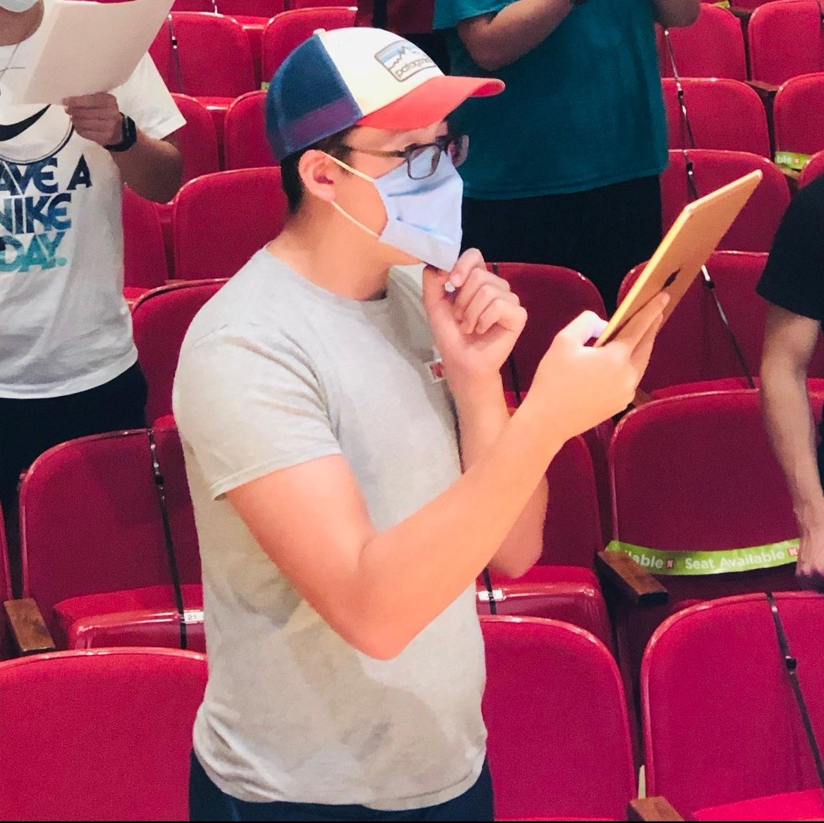 Please meet Kena . He is a freshman who graduated from Adams Central High School and is a freshman music education major who sings first tenor. He is a beast leading the section and assisting with attendance. We welcome and ❤️ Makena!!!!