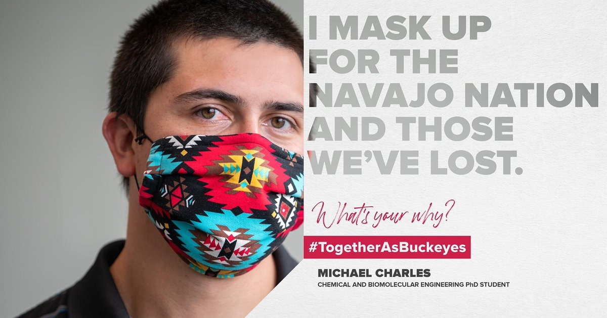 _michaelcharles's tweet image. Got invited to meet with Ohio State’s new President around her anti-racism initiative and COVID response on campus. Someone from the media team liked my mask and asked me about it.
