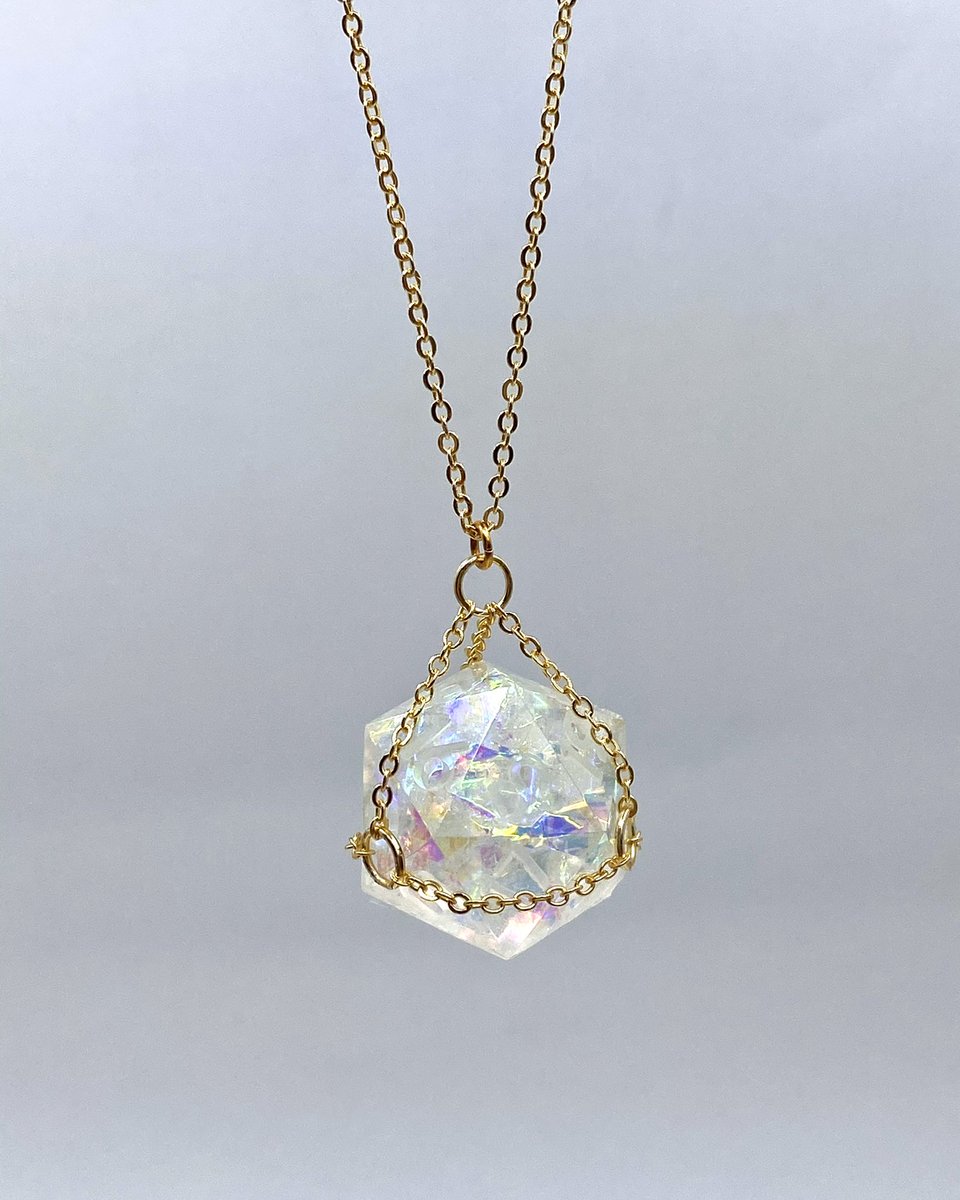 D20 Dice Cage Necklace