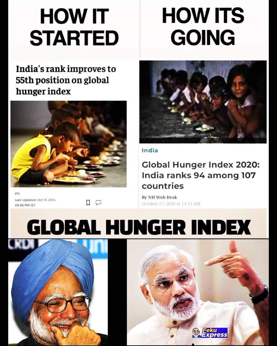 HateSlayer123's tweet image. Feku hai toh mumkin hai!
#worldhungerindex #India #Modi #NarendraModi #manmohansingh