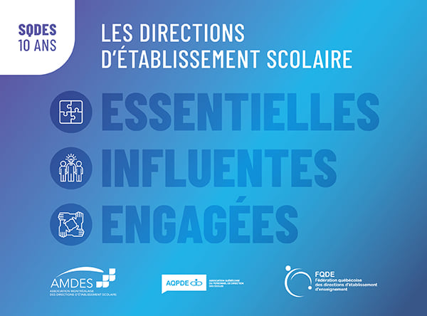 C'est la semaine québécoise des directions d'établissement scolaire ! 🏫

Prenez le temps de célébrer le travail très important des directions et directions adjointes. Ils soutiennent vos enfants dans leur réussite et les aident à devenir des citoyens de demain! 🙏

#sqdes2020