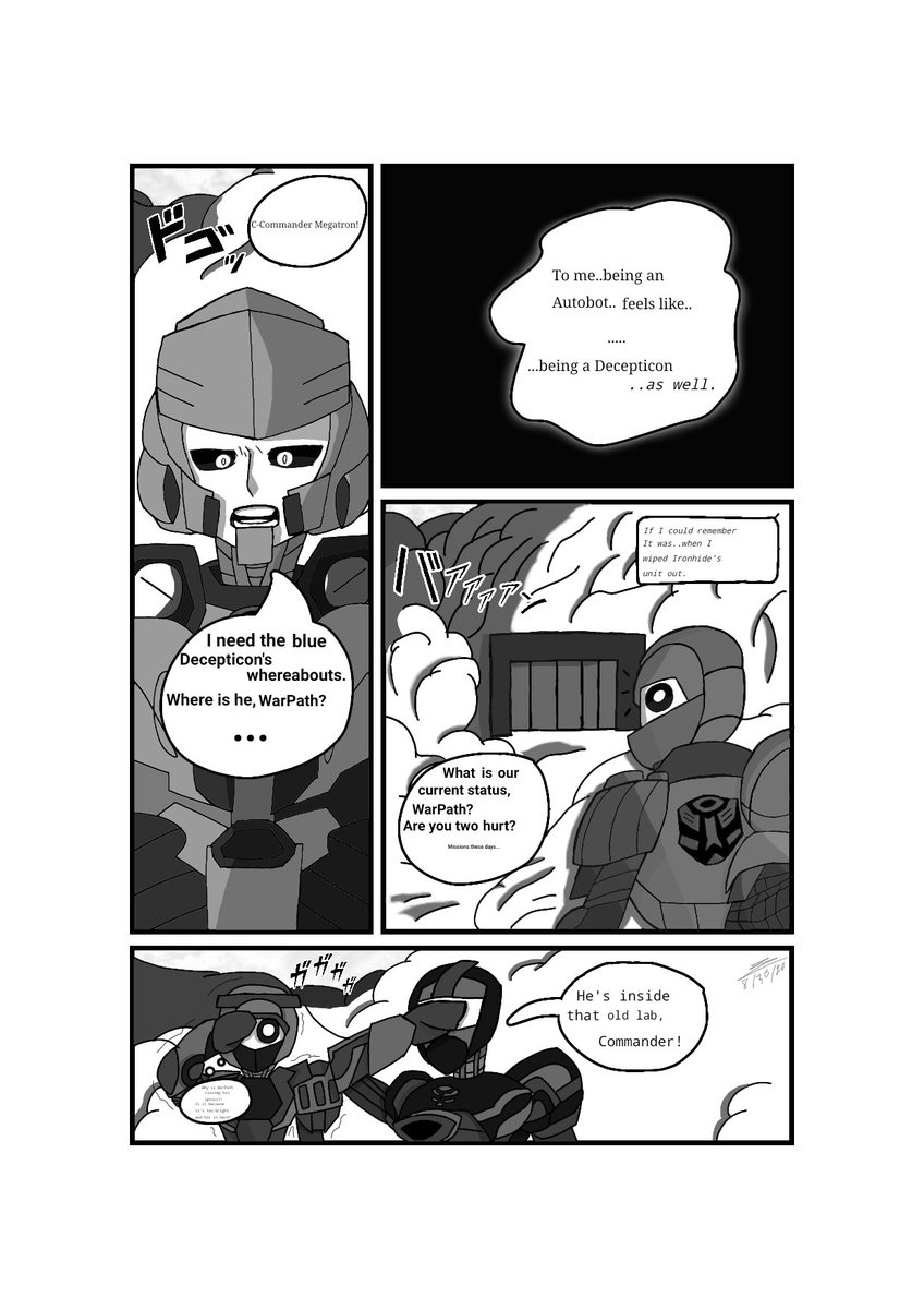 TwitHR's tweet photo. TransformerXX Pages 1-6 w/Cover

This took me a few weeks to finish due to family business and online class.
Sadly, due to image limits, I can only show three pages with the cover, sorry! 

#Transformers
#manga 
#digitalart 
#myart
#megatron
#warpath
#comics https://t.co/8GAtRwBKF1