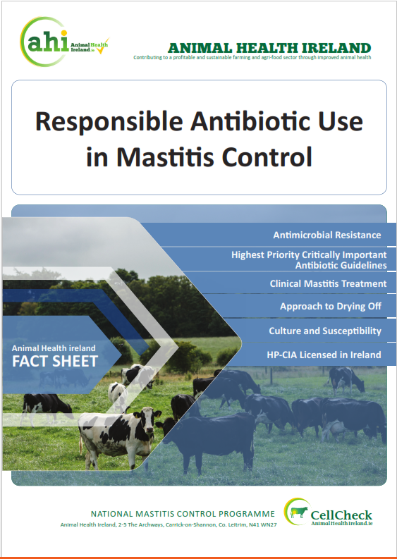 animalhealthire's tweet photo. AHI has issued a new fact sheet - Responsible antibiotic use in mastitis control. It explains the importance of prudent use of antibiotics when dealing with mastitis control especially as we approach the drying off season. @agriculture_ @teagasc  https://t.co/YGy82g1mef https://t.co/8tb18iJV5K