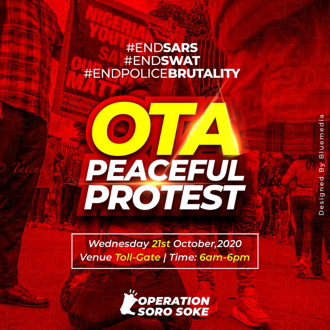 Dehbzz's tweet photo. #EndPoliceBrutalityinNigera #EndSWAT #sangoprotest #otaprotest #EndSarsNow https://t.co/9uRCStAI02