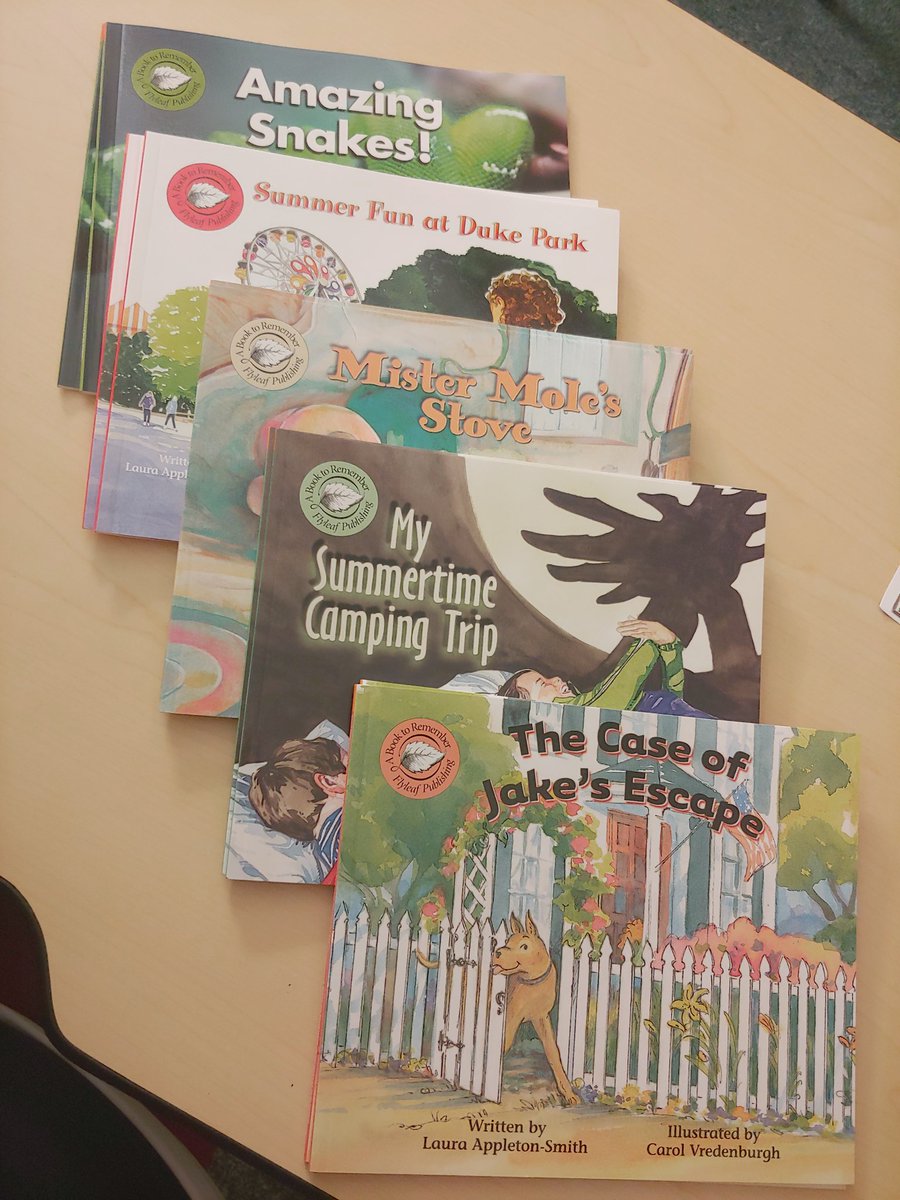 MrsQ_LM's tweet photo. Excited is an understatement for how I feel about my new decodable readers @dwalkerLM helped me get for my students. All these books go along with my current reading/spelling skill we are working on! #flyleafpublishing #LMbettertogether #LMPride @LM_Schools #salemsuperstars https://t.co/0ZPXe6aQAc