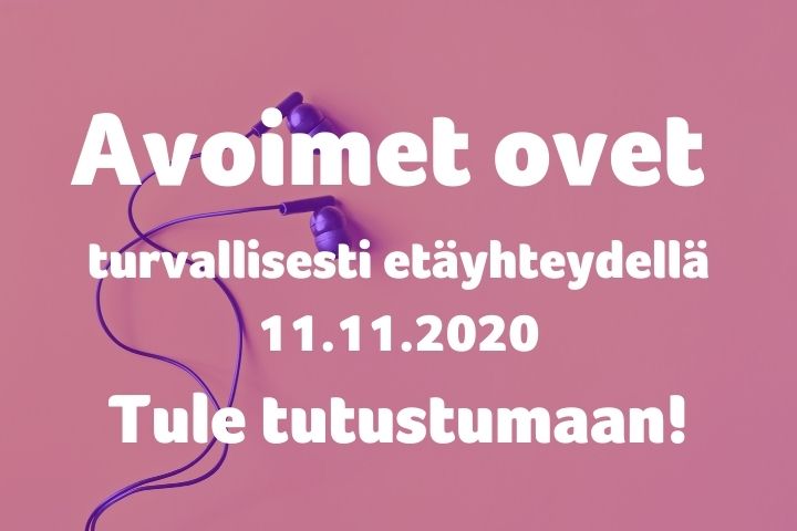 Vierumaki's tweet photo. Hei opot, opettajat, opiskelijat, vanhemmat ja muut liikunta-alan opinnoista kiinnostuneet! Vierumäen koulutuksen avoimet ovet järjestetään tällä kertaa turvallisesti verkossa 11.11.2020 klo 13-14. Lue lisää ja ilmoittautu mukaan linjoille! https://t.co/QkDADH4rbi https://t.co/qitUtfcbw6