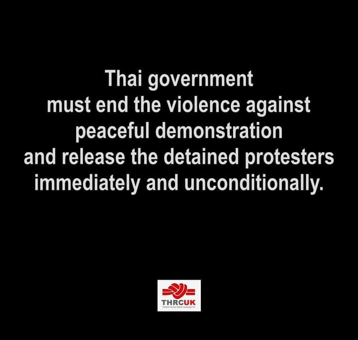 thaihrc's tweet image. Since the declaration of state of emergency on Oct 15, the Thai authorities have arrested at least 81 protestors including journalist, singer, guards, students and high school students.#หยุดคุกคามประชาชน #EndRepression #AllowExpression #StopHarassment #dropchargesagainststudents