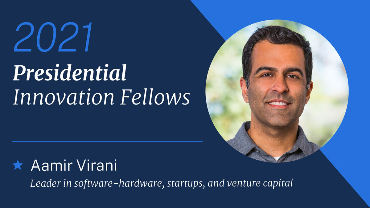 Aamir Virani brings expertise in software-hardware strategy, startups & venture capitalHe’ll be joining  @NGA_GEOINT to work on scaling product management & UX across the agency We’re thrilled he’s joining the  #CivicTech movement!  #PIF2021  https://www.gsa.gov/blog/2020/10/19/passion-and-purpose-meet-the-2021-presidential-innovation-fellows