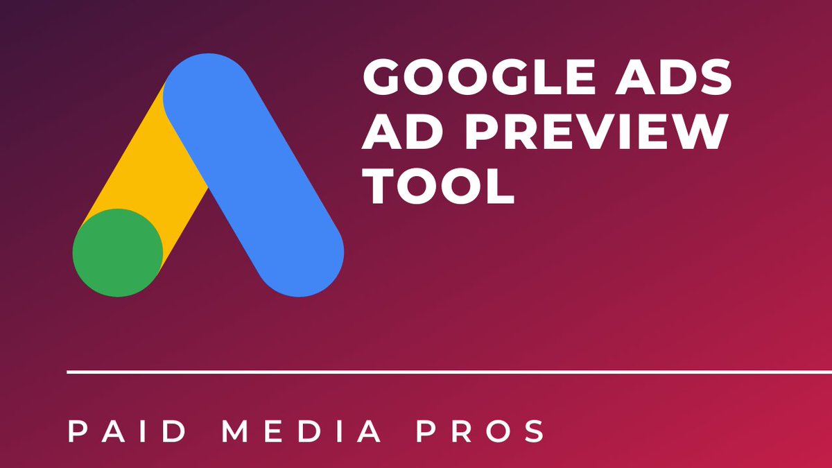 MilwaukeePPC's tweet photo. Instead of searching for your own ads on Google, you should use the #GoogleAds Ad Preview Tool. Learn how you can diagnose why your text ads aren't showing up in today's Paid Media Pros video >> https://t.co/HDuPKLe8yX
#ppc #paidsearch https://t.co/0aSYAvu99n