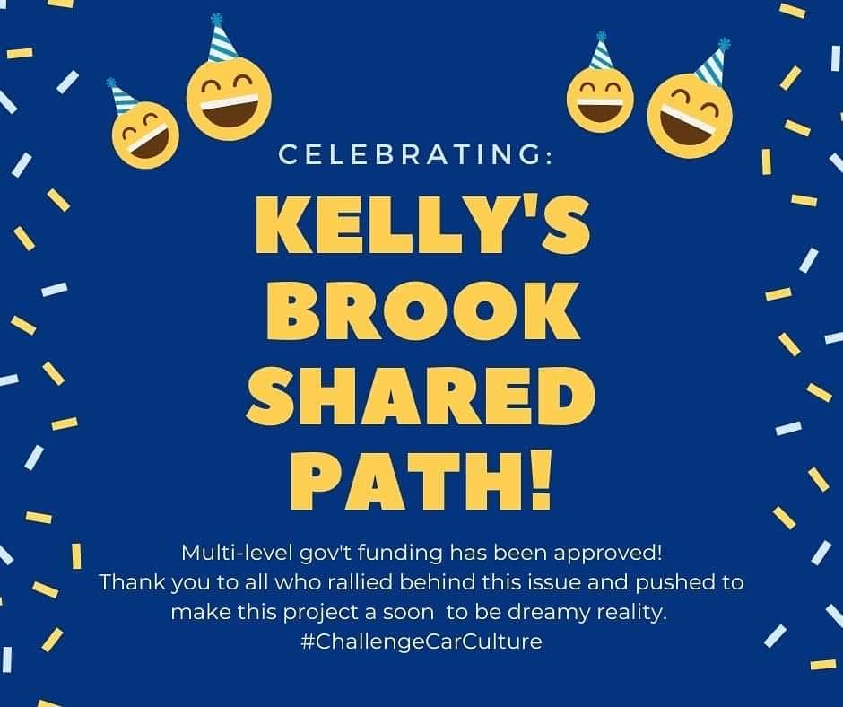 We were relieved to see funding approved for  #KellysBrook shared path! Strong statement for the rights of ppl marginalized by age, ability, or income, and for our commitment to active transportation, inclusion, accessibility, and responding to the climate crisis. A thread~
