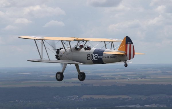 [#AeCF] Grand Prix du Patrimoine <a href="/AeroclubFrance/">Aéro-Club de France</a> 2020 • La coupe <a href="/Fondation_ASEJ/">Fondation St Exupéry</a> est décernée au Stearman Model 75 Kaydet N56938 présenté par Éric Sutter pour #Chartres Classic Airplane #GPP2020 #avgeek
