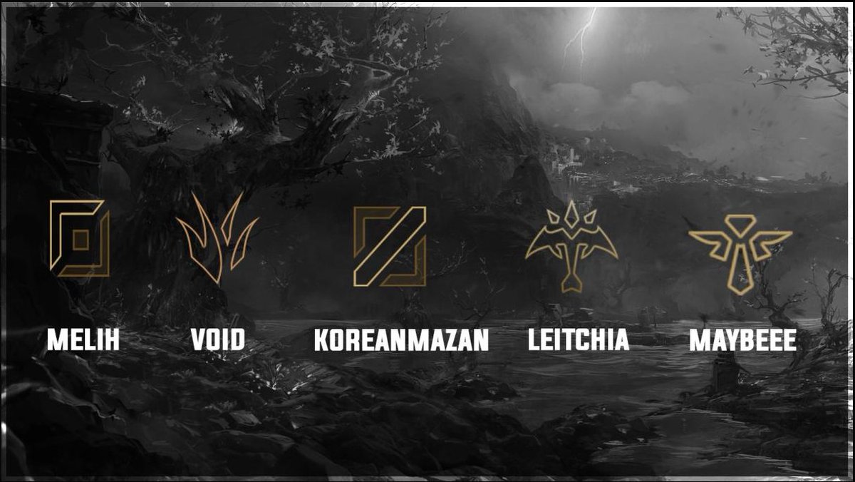 2020 senesinde turnuvalarda ve liglerde birlikte oynayacağımız League of Legends Kadromuz

Top : @Selbst1_1 
Jungle : <a href="/cyrvoid/">void</a> 
Mid : @stmazan 
Ad : @leitchia
Support : <a href="/ErennnnnXD/">eren</a>