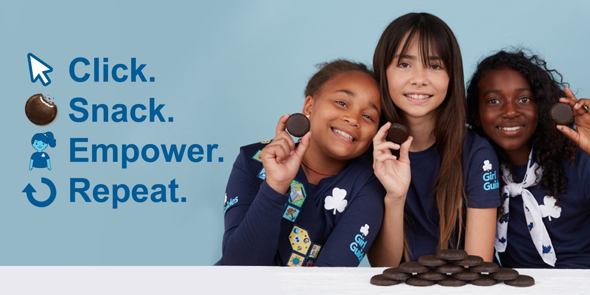 girlguidesofcan's tweet image. Chocolatey mint cookies are here and now you can buy them online!  

If you know a girl selling cookies, ask her for the direct link to her unit’s page and place your order.  Support girl empowerment in your community ➡️ cookies.girlguides.ca 

#GirlGuideCookies💻