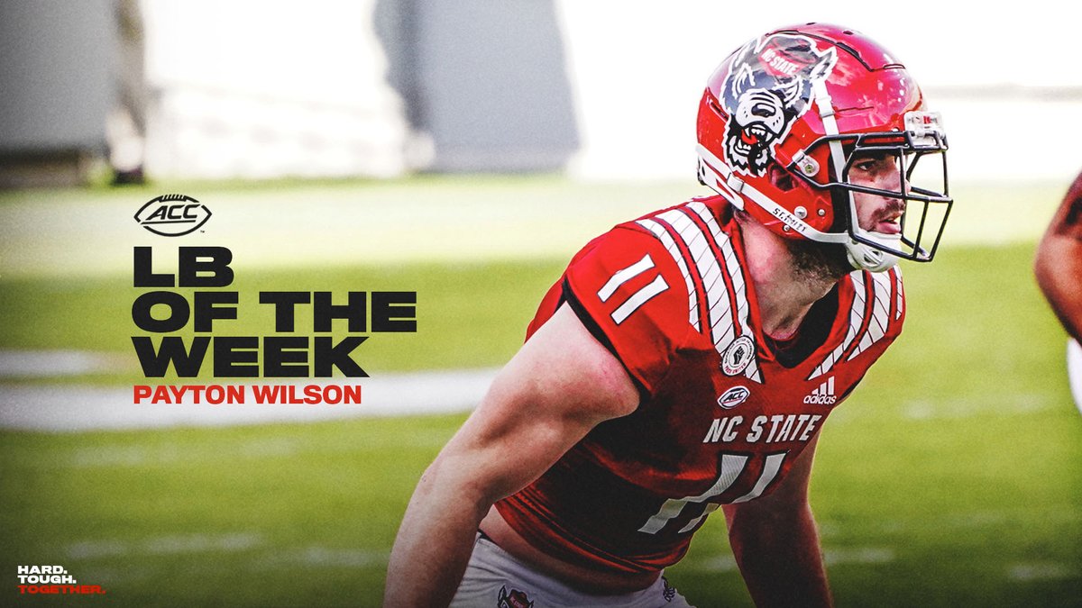 What does 19 tackles &amp; 2 picks get you?

<a href="/ACCFootball/">ACC Football</a> Linebacker of the Week!

Congrats <a href="/payton_wilson21/">Payton Wilson</a> 

#HTT