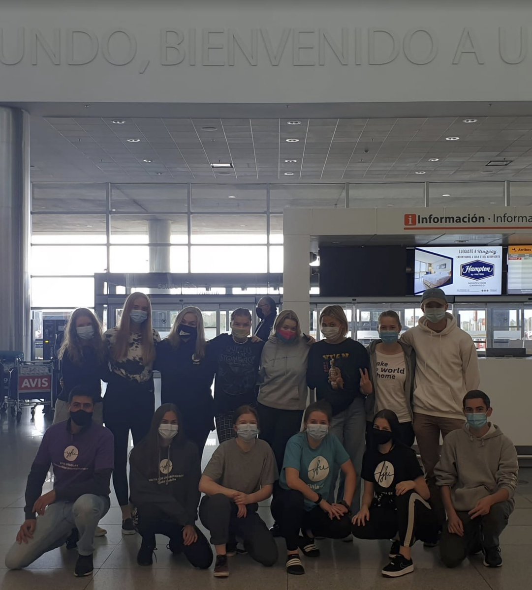 Students are arriving in Uruguay from all over the world! 🇺🇾

We've been faced with a unique set of challenges in 2020 but everyone has managed to pull together and continue the great mission of cultural understanding.

Thanks to students, partners and families!

#YFUStrong #YFU