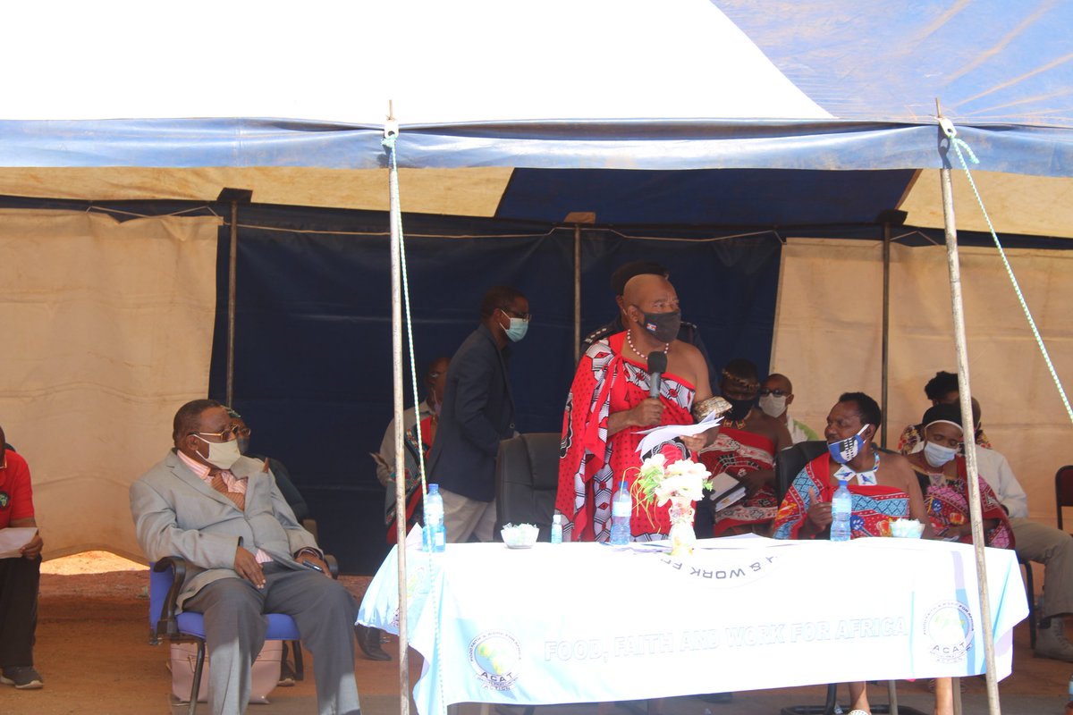AcatLilima's tweet photo. The Commissioning of the Climate Resilience Building Project Activities by the Honourable Minister of Tourism and Environmental Affairs, Babe Moses Vilakati on the 16th October 2020 at  Manyiseni Umphakatsi in the Shiselweni region. https://t.co/pwsPwcm7cc