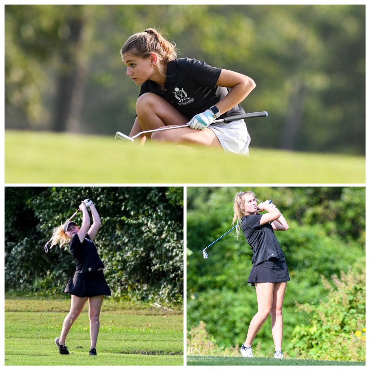 MemoriesandMot1's tweet photo. Best of luck to Emily, Molly and Megan today as they play for the Class 1 State Championship today! @golf_dhs @DuchesneHS @Athletics_DHS #mopreps https://t.co/1CkNiNQgIn