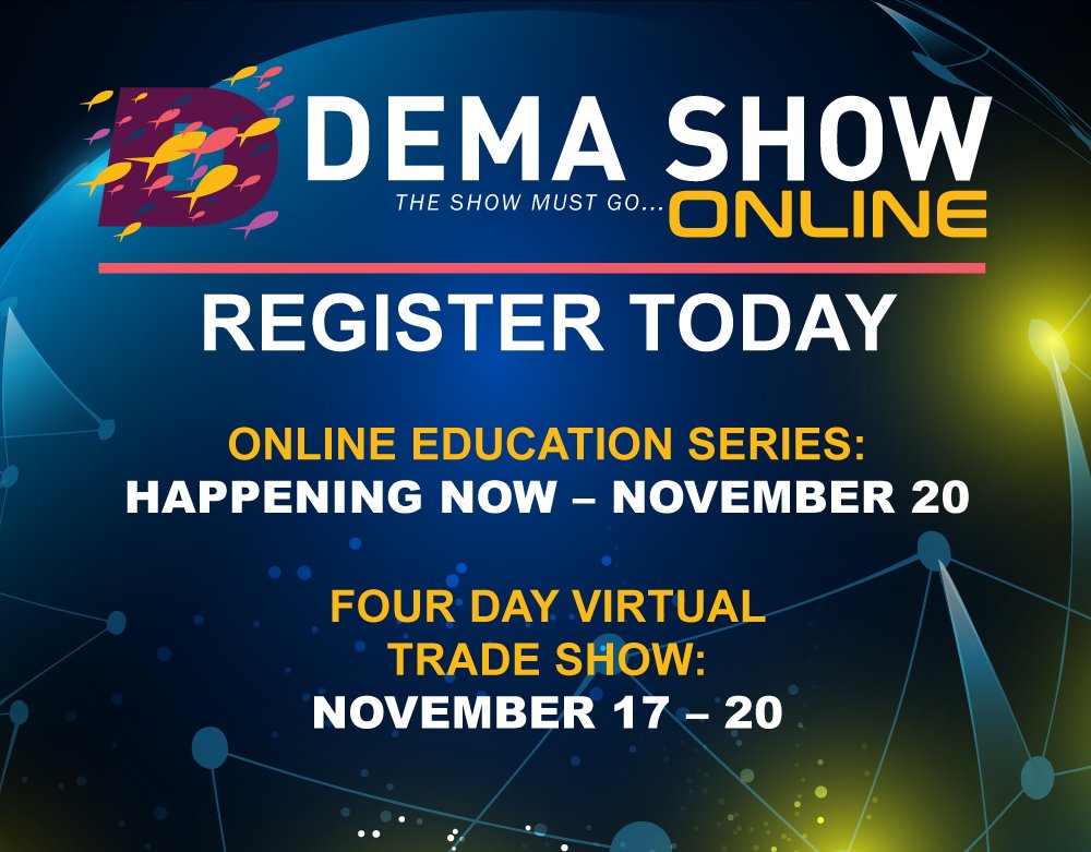 DEMA_Show's tweet photo. The DEMA Show Online four-day virtual trade show is less than one month away! Register today for FREE to experience special sessions, exhibitor-sponsored education, exhibits, matchmaking, &amp; the New Product Showcase. https://t.co/4W5zP3MF9y #DEMAShow #DEMAShow2020 #DEMAShowOnline https://t.co/bELWp2ifgL