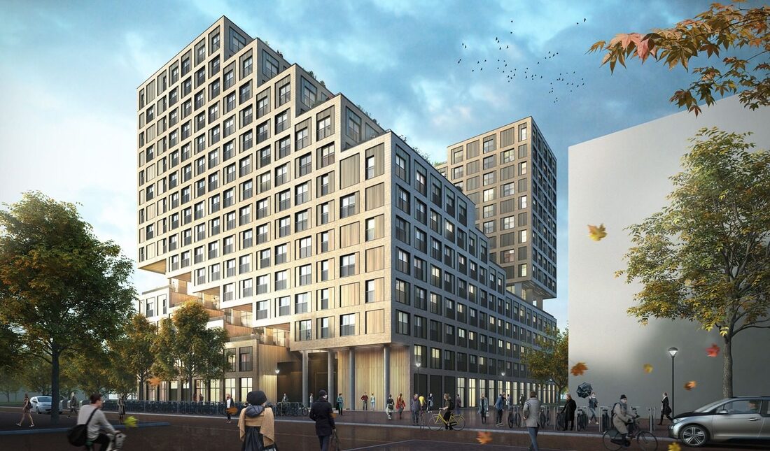 Op het hoekje Brailledreef Zamenhofdreef in #Overvecht zie je nu The Cube verschijnen, een grote studentenflat met onderin horeca en andere voorzieningen voor de studenten én wijkbewoners.

<a href="/TSC_NL/">The Social Collective</a> werkt aan de verbinding met de wijk. Meer weten? Check: thesocialcollective.nl/the-cube-overv…