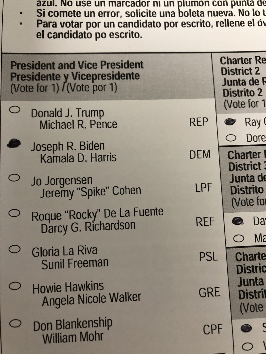 <a href="/ProjectLincoln/">The Lincoln Project</a> First vote for a Democrat in my life today in Florida.